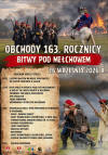 Mo�e by� zdj�ciem przedstawiaj�cym ‎tekst �‎OBCHODY 163. ROCZNICY BITWY POD ME�CHOWEM 26 WRZE�NIA 2026 R. PROGRAM UROCZYSTO�CI: 0:45 Z�O�ENIE KWIAT�W NA MOGILE POWSTA�CZEJ NA STARYM CMENTARZU w LELOWIE 11:00 MSZA �WI�TA W INTENCJI POLEG�YCH MIESZKA�C�W w KAPLICY �W. BRATA ALBERTA ME�CHOWIE PRZEMARSZ POD MOGI�� POWSTANCZ� APEL POLEG�YCH SALWA HONOROWA WSPOMNIENIE BITWIE POD ME�CHOWEM 13:00 INSCENIZACJA WALK EPOKI POWSTANIA STYCZNIOWEGO WYKONANIU: Pu�KU "�UAWOW �MIERCI� GRUPY REKONSTRUKCJI HISTORYCZNEJ و ROTA 1863" STOWARZYSZENIA KAWALERYJSKIEGO IM. 22 PU�KU U�AN�W PODKARPACKICH JAZDY POWSTA�CZEJ -ODDZIA�U ARTYLERI �KOSYNIER�W GRUPY REKONSTRUKCJI HISTORYCZNEJ �PATRIA" -ZESPO�U FOLKLORYSTYCZNEGO ZIEMI LELOWSKIEJ 4:00 WSP�LNA GROCH�WKA ORGANIZATORZY: K POWIAT‎�‎
